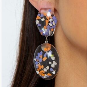 Acrylic Earrings. NWT